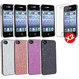 4 Bling Glitter Hard Case Skin compatible with iPhone® 4 4G Version iPhone® 4S - AT...