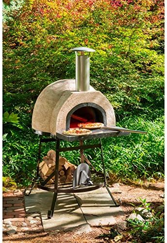Rustic Natural Cedar Wood Fired Oven - Plain