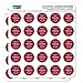 Graphics and More Personalized Custom Maroon Line Circle Thank You for Celebrating with Us Wedding Planner Calendar Scrapbooking Crafting Stickers - 50 1