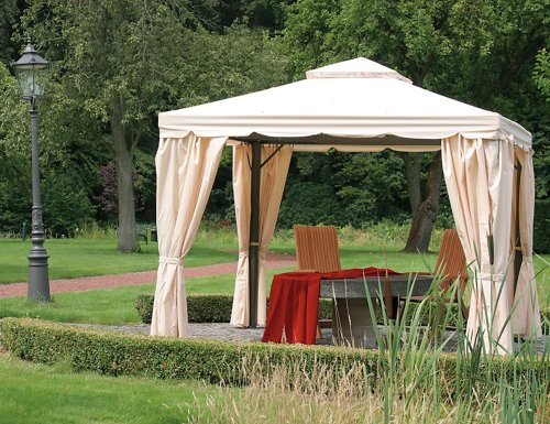 Siena Garden 506200 Pavillon Dubai, Dachbezug u. Seitenteile, 300 x 300, natur Preisvergleich