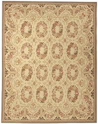 Handmade Chinese Aubusson Collection "Bayonne Design" Wool Rug