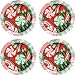 Set of Four Peppermint Candies Occasion Coasters - Style VAA2