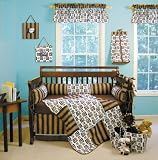 Trend Lab Teal/Brown Chocolate4pc Crib set