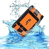 [Waterproof Floating Speaker] JTD &reg; Armor Portable Bluetooth 4.0 Speaker (Orange) 5W Strong Drive/Passive Radiator for Rich Immersive Sound, Waterproof Shockproof and Dustproof Outdoor/Shower Speaker 3.5mm input with Emergency Power Supply