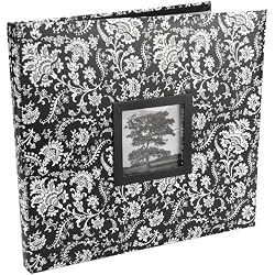 Martha Stewart Crafts 12-by-12-Inch Fashion Album, Black and White Floral