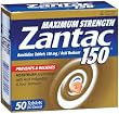 Maximum Strength Zantac 150 Acid Reducer 50Count Bottle