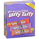 Wonka Laffy Taffy, Assorted: Sparkle Jerry Cherry, Herman Grape, Wally Watermelon, 1.5 oz (Pack of 24)