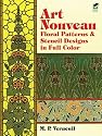Art Nouveau Floral Patterns and Stencil Designs in Full Color (Dover Pictorial Archive Series)