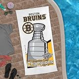 Boston Bruins Stanley Cup Champions White Beach Towel