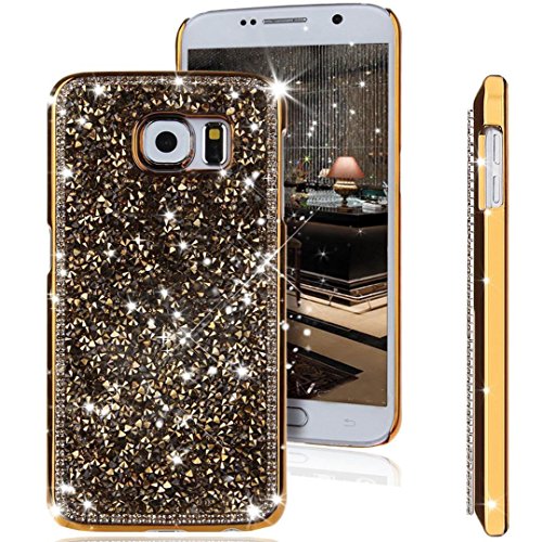 Galaxy S7 Edge Case,Jesiya New Luxury Sparkle Powder 3D Diamond Bling Hard PC Shiny Slim Glitter Case Cover For Samsung Galaxy S7 Edge