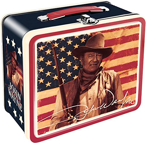 Aquarius John Wayne Flag Large Tin Fun Box