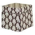 Kids Emma Floral Storage Ottoman - Chocolate