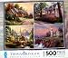 Thomas Kinkade Classic Collection FOUR 500 Piece Puzzles Set