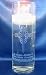 Floating Candle Vase Memorial Candle - Engraved Decorative Cross Cylinder
