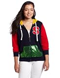 Southpole Juniors Plus-Size Color Blocked Lettermans Hoodie
