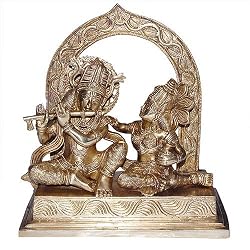 Hindu Gods and Goddesses Lord Krishna and Radha Statues