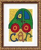 Car Framed Art Print by Karen Gutowsky,13.7 in. x 16.4 in. Framed