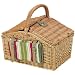 Maxam 28pc Picnic Set in Basket