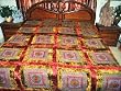 Velvet Mirror Embroidery Sari Tapestry Bedspread Coverlet Throw