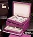 Designer Look BB584PNK Pink Leather Jewelry Case