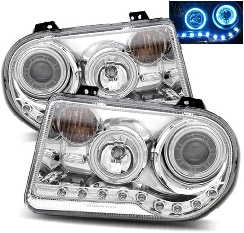 Chrysler 300C Chrome CCFL LED Halo Projector Headlights