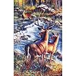 Deer Crossing 1000pc Jigsaw Puzzle by Cynthie Fisher