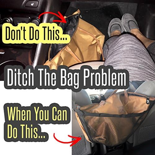 Purse Pouch Organizer Keeps Your Personals Within Finger Reach With Free Handy Car Hanger Hook for Groceries, Clothes, Bags & More