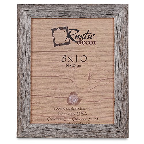 8x10 Picture Frames Barnwood Reclaimed Wood Standard Photo Frame