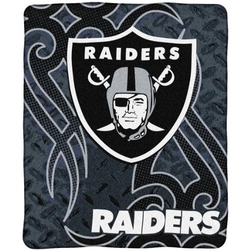 Oakland Raiders Blanket 50x60 Raschel Jersey Design ...