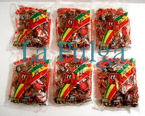 Prisma Tamborines Tamarind and Chilli Flavored Mexican Candy 6 bags, 30pcs each