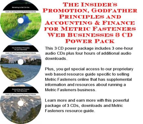 The Insider's Promotion, Godfather Principles and Accounting & Finance for Metric Fasteners Web Businesses 3 CD Power Pack