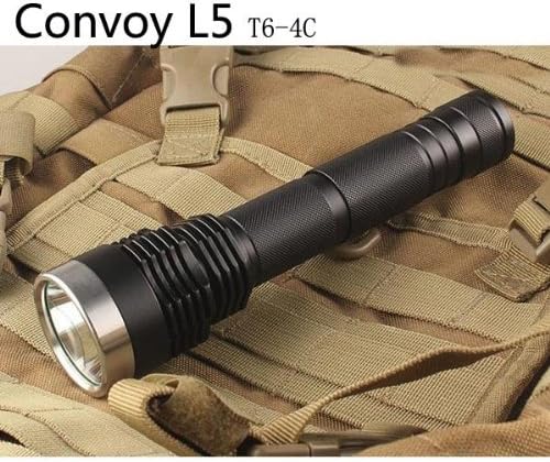 Convoy L5 CREE XM-L2 T6-4C 2-Group 3/5-Mode LED Flashlight+Extension