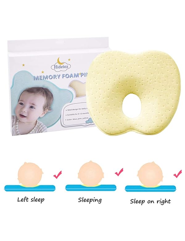 Hidetex Baby Pillow Newborn Baby Support Pillow With Memory Foam