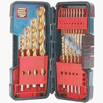 Bosch TI118 18-Piece Titanium Twist Drill Bit Assortment with Plastic Case