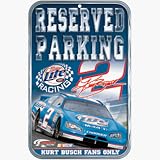  : #2 KURT BUSCH MILLER LITE RESERVED PARKING SIGN