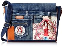 Nicole Lee Messenger Bag with 15 Inch Laptop Compartment, Marina, One Size
