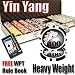 500 Ct Yin Yang 14 Gram Clay Poker Chip Set w/ Aluminum Case & Free WPT Book