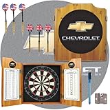 Trademark Chevrolet dart cabinet Includes Darts and Board