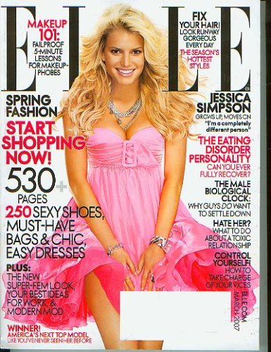 Elle March 2007 Jessica Simpson (Vol XXII No. 7 No. 259)