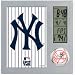 Sporting Goods : NEW YORK YANKEES (7' x 7') DESK CLOCK w/ LCD Display of Time, Temperature, Calendar, Alarm & Timer