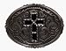 Mens PEWTERTONE WITH CROSS Punk Rock Metal Belt Buckle