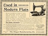 1899 Ad Singer Sewing Clothing Machine Stitch Needle - Original Print Ad
