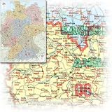 Bacher Postleitzahlen-Karte Deutschland, Posterkarte