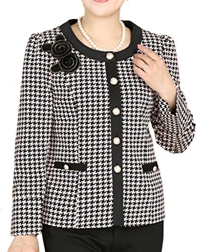 Women's Wear T-Shirts Plover Lattice Plus Size Coat Silvery White4Xl