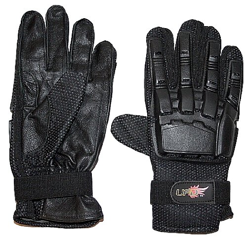 UFD Full Finger Leather Paintball Gloves Glove - Large