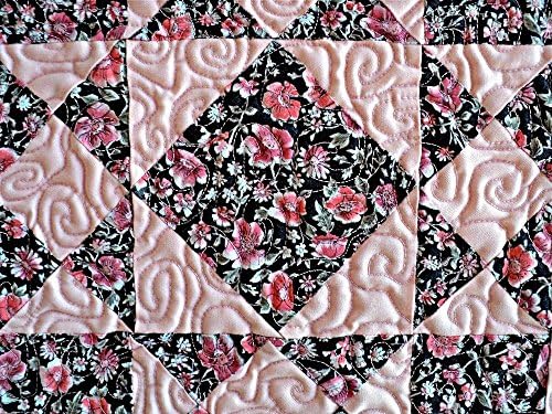 Quilted Square and Star Table Runner, Topper, Mat, Trivet, Candle Mat