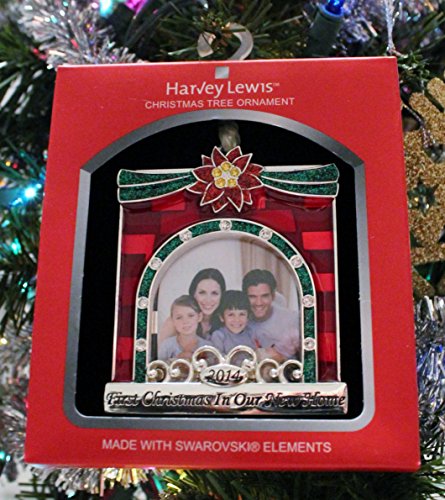 Alternate 2014 “First Christmas in Our New Home” Frame, Harvey LewisTM Silver-plated Ornament – Made with 15 Swarovski® Element Alternate 2014 “First Christmas in Our New Home” Frame, Harvey LewisTM Silver-plated Ornament – Made with 15 Swarovski® Element