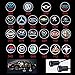BESTVERT Universal Car LED Projector Door Lamp Ghost Shadow Welcome Light Laser Emblem Logo Kit for Toyota with Stylus Dust Plug- 1 Pair