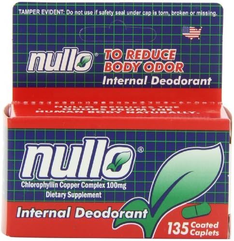 Nullo Internal Deodorant, Coated Caplets, 135 Caplets by Monticello