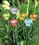 Rome 31" Jeweled Plant Support Set Set Of 6